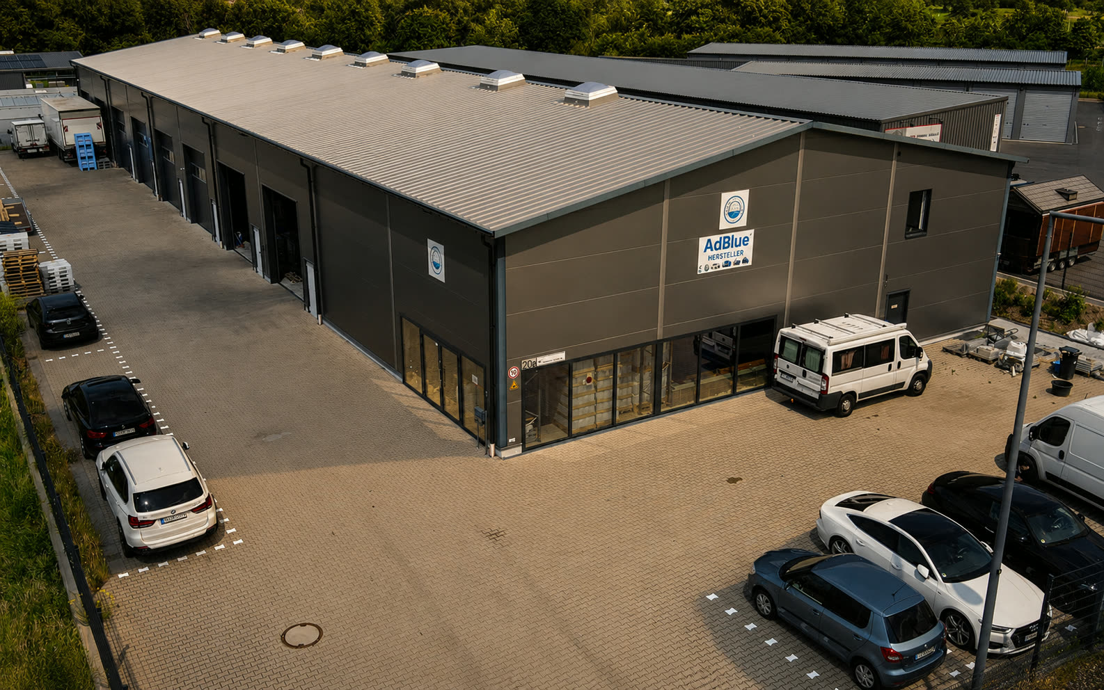 Industrial production and logistics facility in North Rhine-Westphalia, Germany.